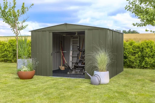 "Tool shed metal tool shed 10x10 313x297x209 cm Onyx Black image"