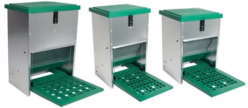 "Poultry feeder with step plate for 12 kg feed image"