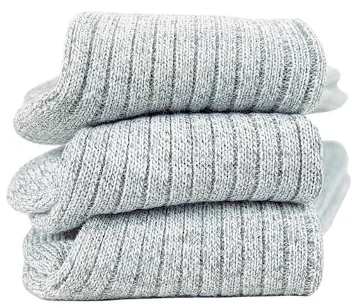 "Norwegian socks 3-pack, grey, size 43-45 image"