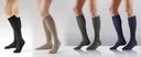 Support stockings, cotton, 2 pairs, size XXL (45-47), blue