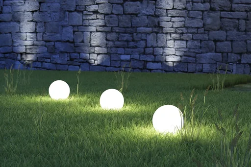 "LED solar ball lamp 15cm image"