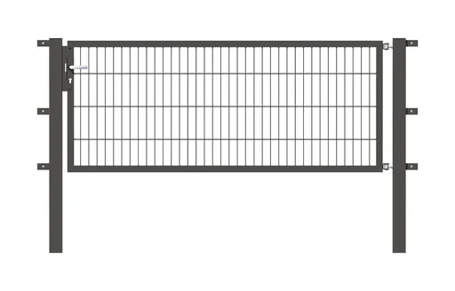 "Single gate Flexo with accessories, anthracite/ width 200 cm, height 100 cm image"