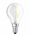 LED CLASSIC P25 filament lamp in drop shape with 2.5 watts, E14, warm white, clear