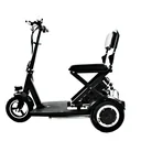 Electric mobility scooter for seniors, black - 6 km/h