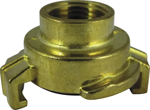 "Brass quick coupling, threaded piece with 1 1/2" internal thread, cam width 40 mm image"