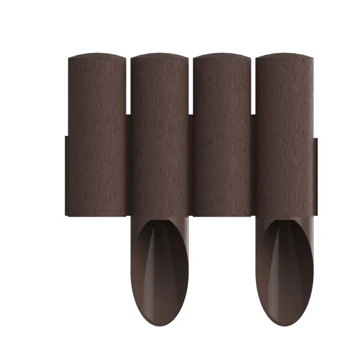"Garden palisade STANDARD Brown height 25.5cm, length 2.3m image"