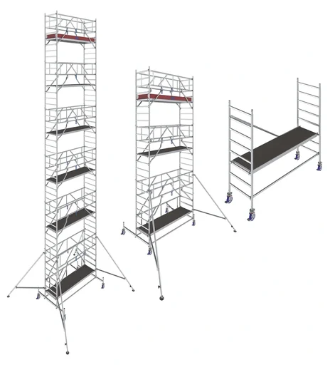 "STABILO mobile scaffolding series 10, bay length 2.50 m, working height approx. 5.40 m image"