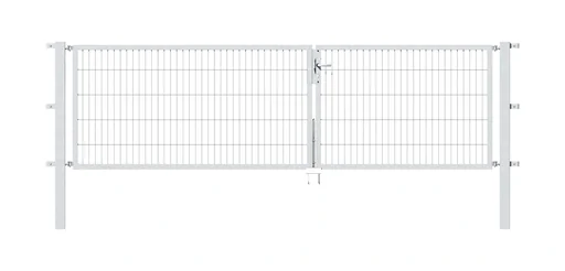 "Double gate Flexo with accessories, hot-dip galvanized, width 350 cm, height 100 cm, PF: 80x80cm image"