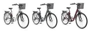 "Unisex aluminum city e-bike, 28 inches, 7-speed derailleur, white, multitalent RC822 image"