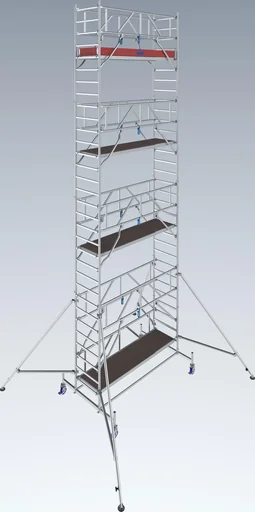 "STABILO mobile scaffolding Series 10, bay length 2.50 m, working height approx. 9.40 m image"