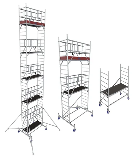 "MONTO ProTec aluminum mobile scaffold, working height approx. 9.30 m image"