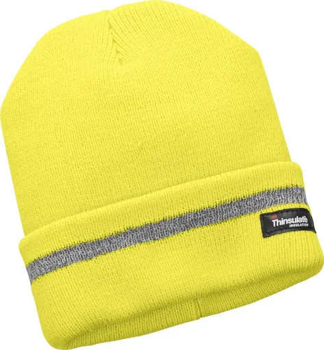 "Knitted hat Warn yellow size I image"