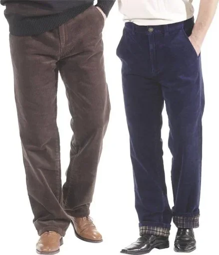 "Thermal corduroy trousers, size 29, brown image"