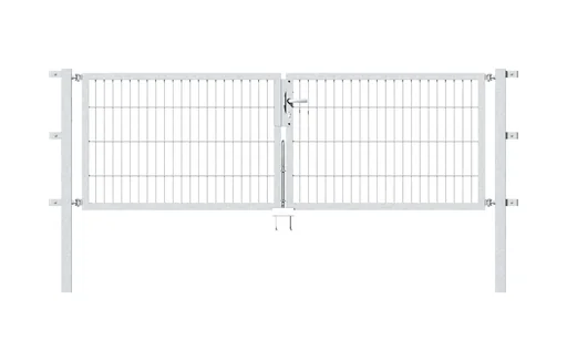 "Double gate Flexo with accessories, hot-dip galvanized, width 250 cm, height 120 cm, PF: 80x80cm image"