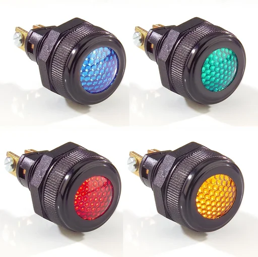 "Warning light, yellow, 12 V/ 24 V - for installation in the dashboard image"
