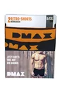 Retro shorts in a double pack, color black, size XXL