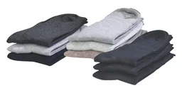 Comfort Sokken, maat 43-46, 3-stuks set, elk 1 x naturel/ beige/ grijs