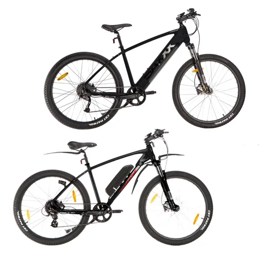 "Unisex mountain e-bike, 27.5 inches, frame height 47 cm, 7-speed derailleur, red, Berchtesgaden image"