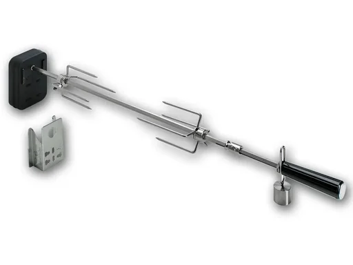 "Rotisserie set with battery motor - for: 47 and 50 cm kettle grill for Smokin# PizzaRing image"