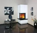 Fireplace kit Easy 500 time-burning 8 kW Sims natural black