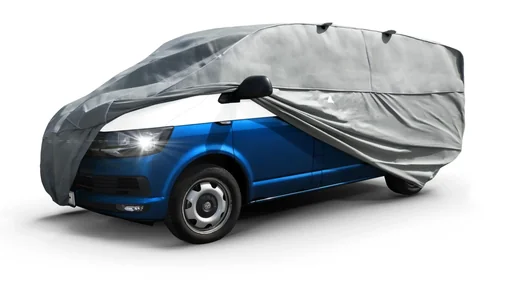 "Bus hail protection tarpaulin Hybrid UV Protect, van hail protection garage size M image"