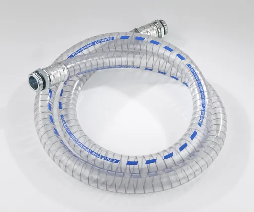 "Suction hose 1", 4 m long, brass fitting image"