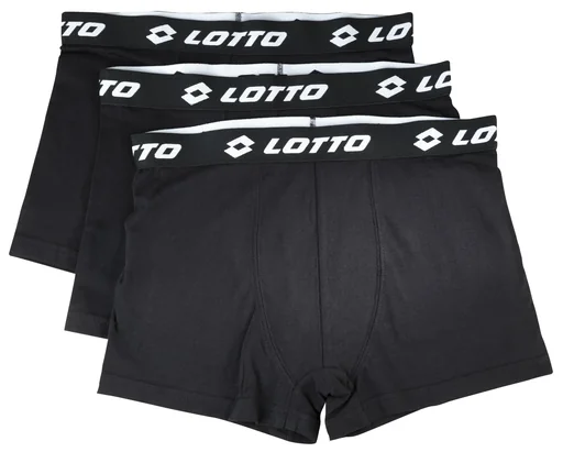 "Retro shorts in a pack of 3, color black, size 2XL image"