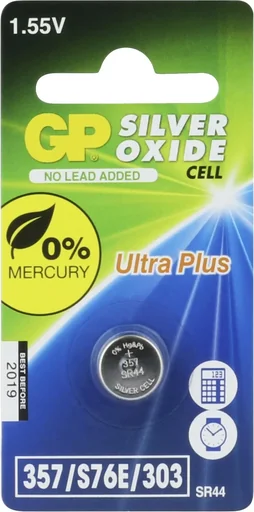 "Silver oxide watch battery SR44 - 1 piece image"