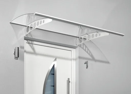 "Pent canopy type PT/ET, 2400 x 900 x 225 mm, stainless steel - 24 kg image"