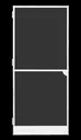Premium fly screen door, 100 x 215 cm, white