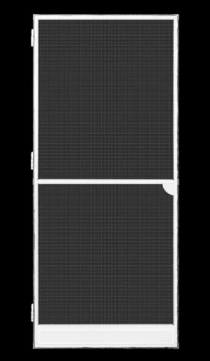 "Premium fly screen door, 100 x 215 cm, white image"