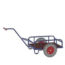 Hand truck with loading area with railing, load capacity 200 kg, loading area 790 x 435 mm