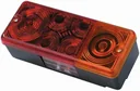 3-chamber tail light with license plate light