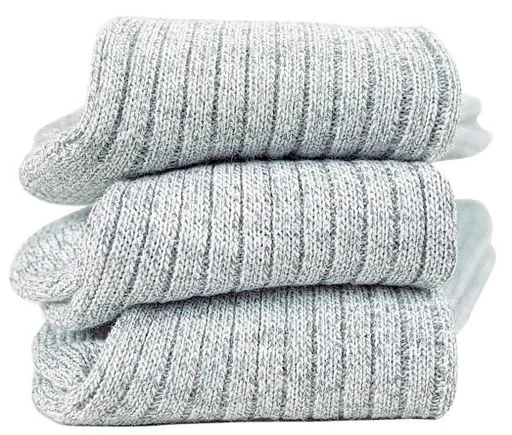 "Norwegian socks, pack of 3, grey, size 48/50 image"