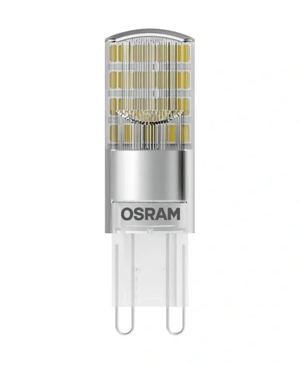 "LED STAR PIN lamp with 2.6 watts, G9, cool white, clear image"