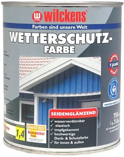 "Weatherproof paint RAL 7001, silver grey, 2.5 liters image"