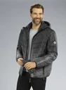 Quilted jacket, color black/grey, size 3XL