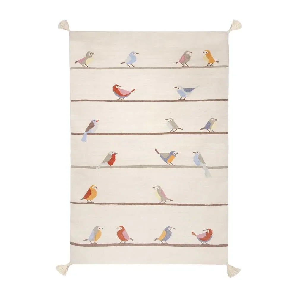 "Art for Kids kindertapijt vogels, Maat: 140 x 200 cm image"