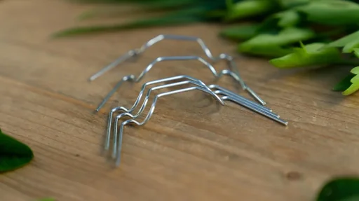 "Glass spring clips, 20 pieces, black image"