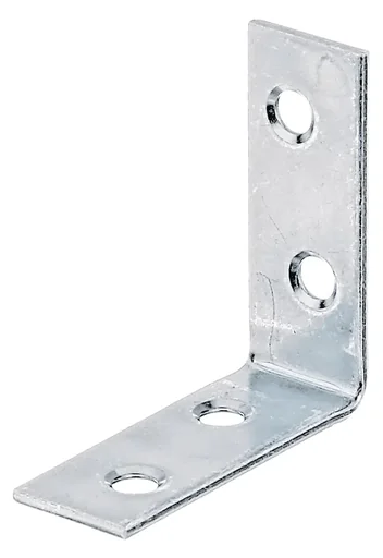 "Chair bracket, galvanized, 40 x 40 mm, width 16 mm, 12 pieces image"