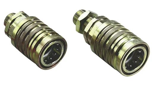 "Hydraulic sleeve bulkhead thread M22 x 1.5, 25 mm long thread, 2 pieces. image"