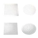 Shower head Ø 20 cm rain shower made of stainless steel with 1 jet type G1/2 individually usable