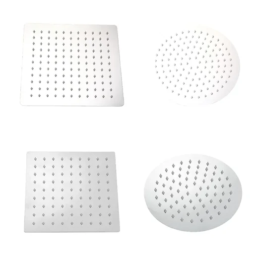 "Shower head Ø 20 cm rain shower made of stainless steel with 1 jet type G1/2 individually usable image"