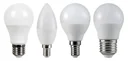 LED lamp with 15 watts, E27, warm white
