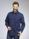 Denim shirt, color denim blue, size XL