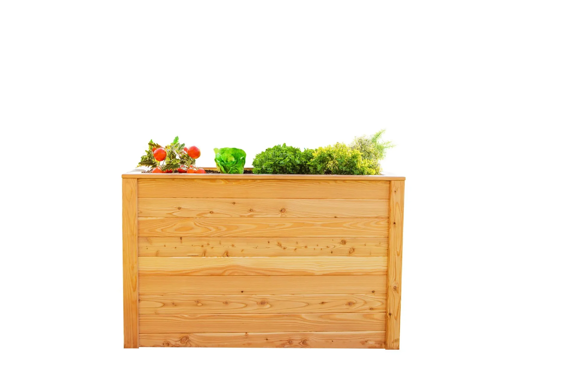 Verhoogde moestuinbak Klassiek 170, 170×90×84 cm, Natuur – FSC-larikshout, rugvriendelijk