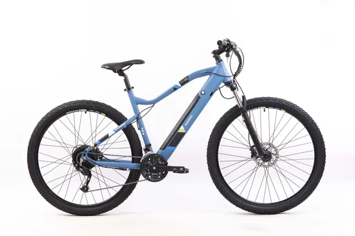 "Unisex aluminum MTB E-Bike, 27.5 inches, 27-speed derailleur, blue, entry-level M923 hardtail image"