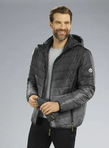 "Quilted jacket, color black/grey, size L image"