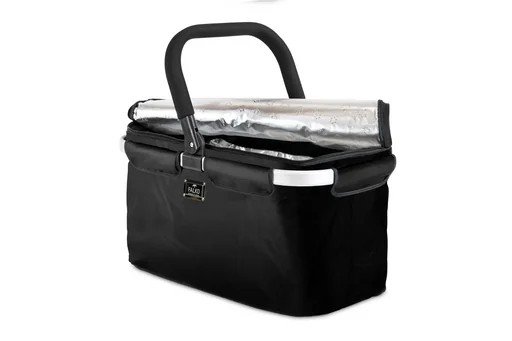 "Thermo shopping basket "Falko", black, plain, 25 liters image"