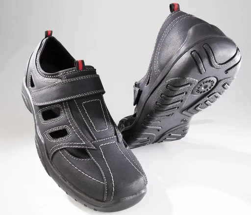 "Slipper with climate zones and Velcro fastener, color black, size 43 image"
